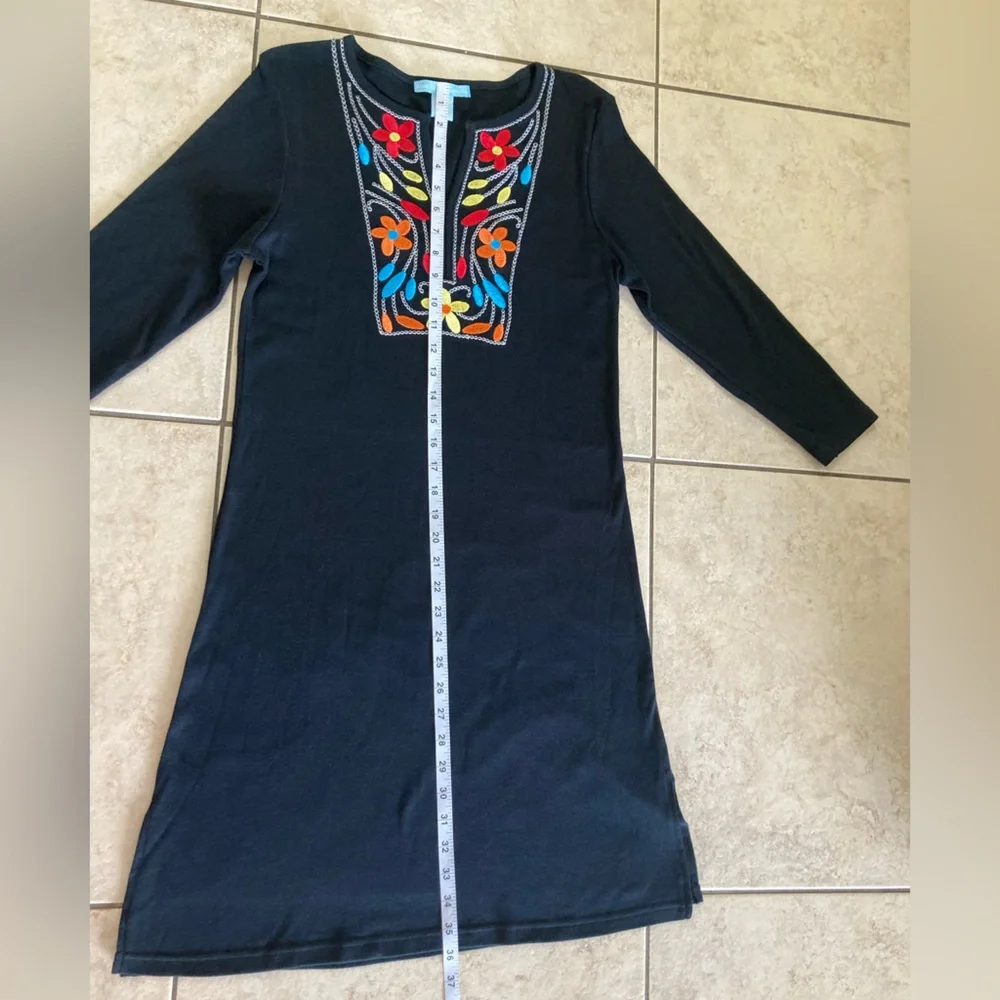 Island Clothing Company Black Embroidered Dress – Women’s S